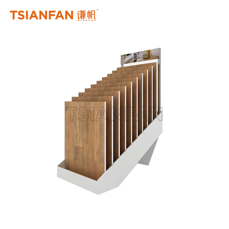 Simple wooden floor display rack WE562