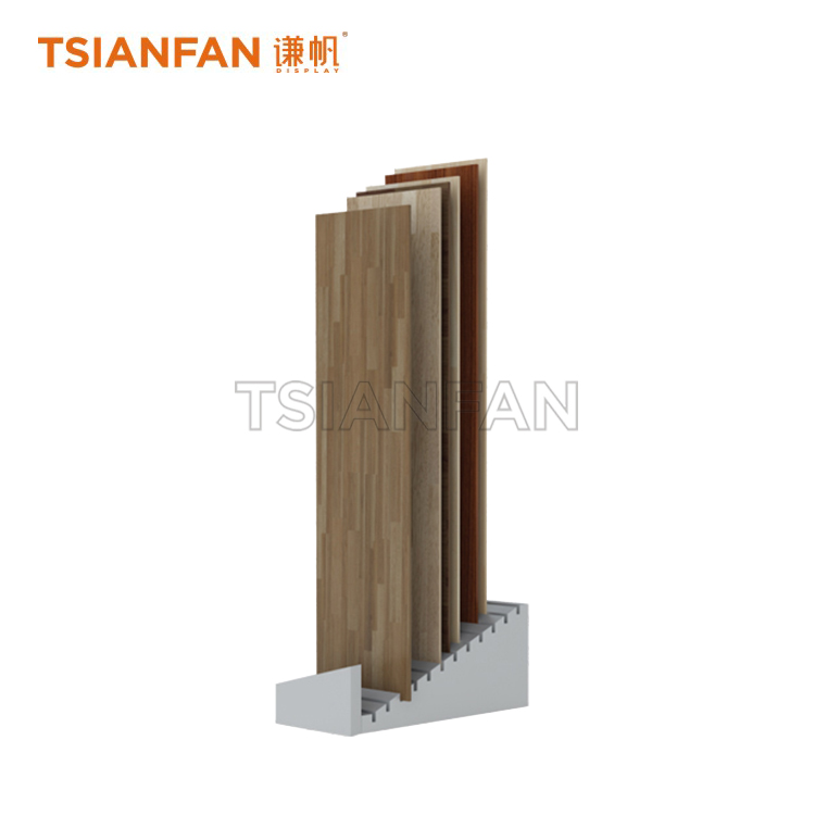 Simple wooden floor display rack WE578