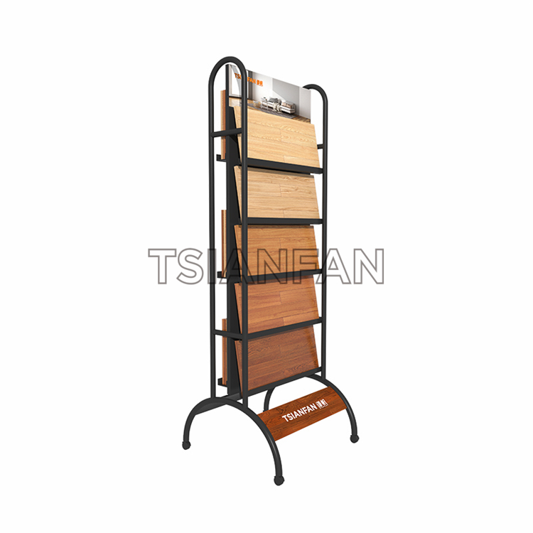 Simple wooden floor display rack WE579