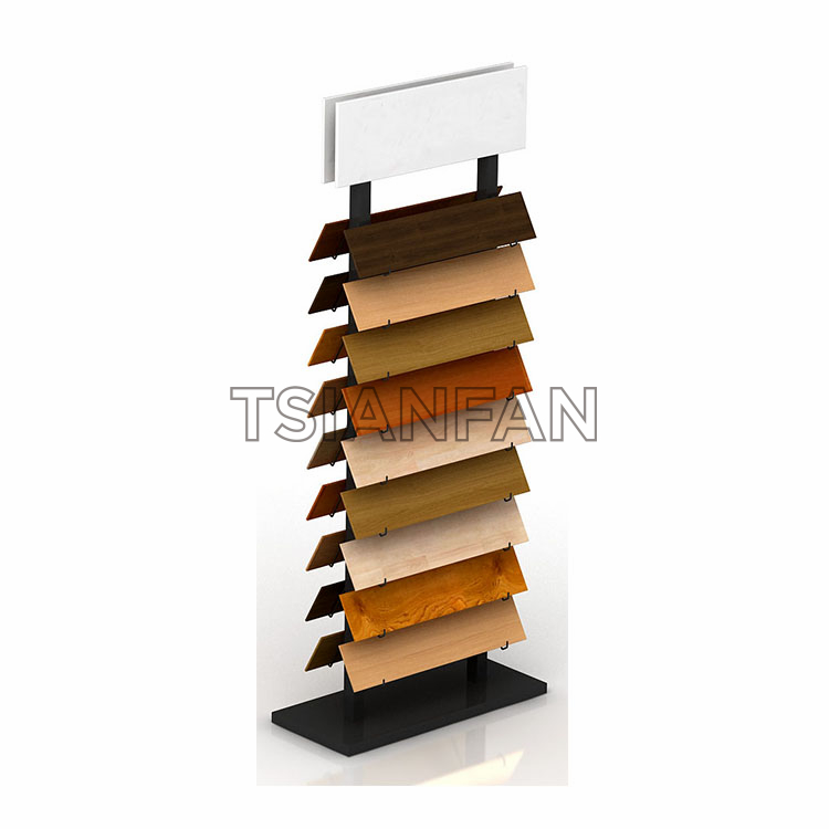 Simple wooden floor display rack WE603