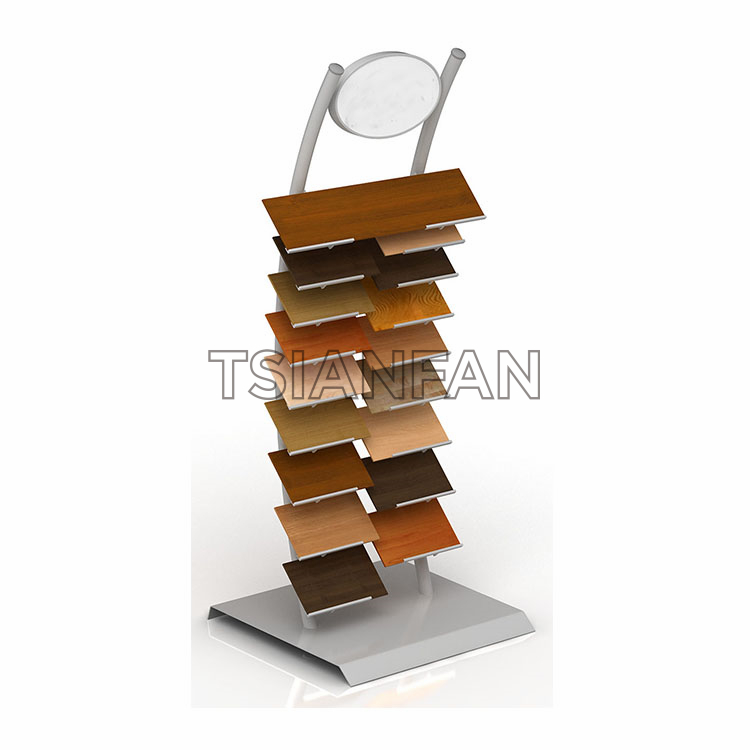 Simple wooden floor display rack WE605