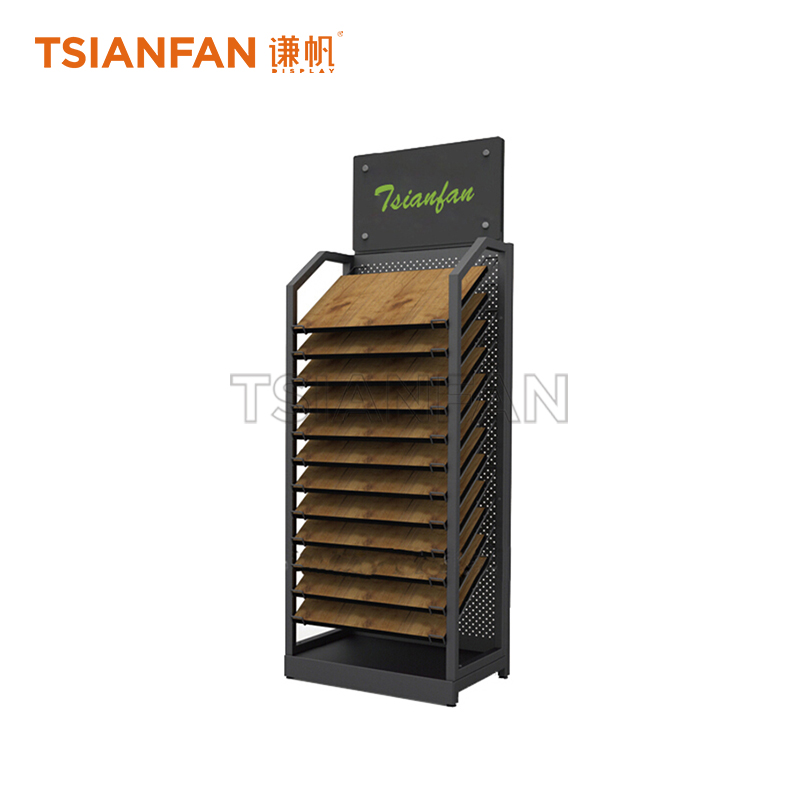 Simple wooden floor display rack WE615