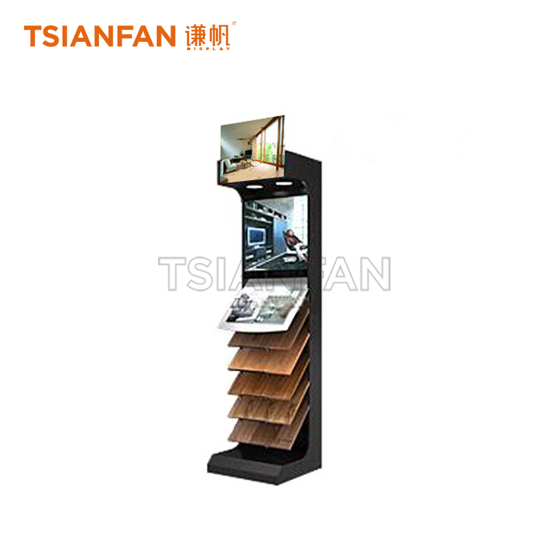 Simple wooden floor display rack WE624