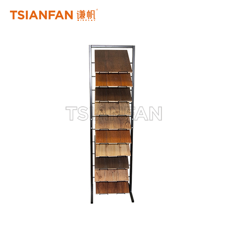 Simple wooden floor display rack WE632