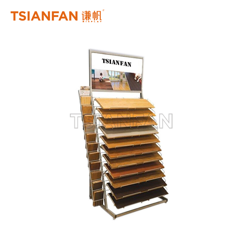 Simple wooden floor display rack WE639