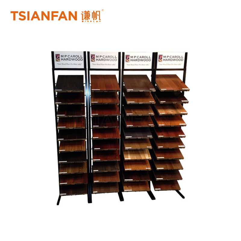 Simple wooden floor display rack WE649