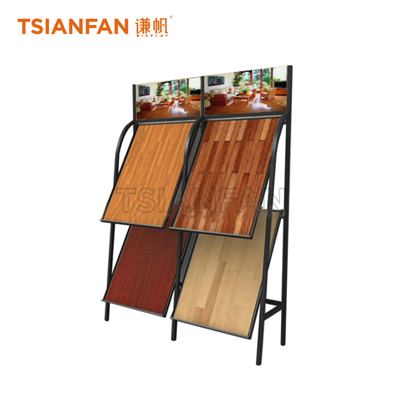 Simple wooden floor display rack WE658