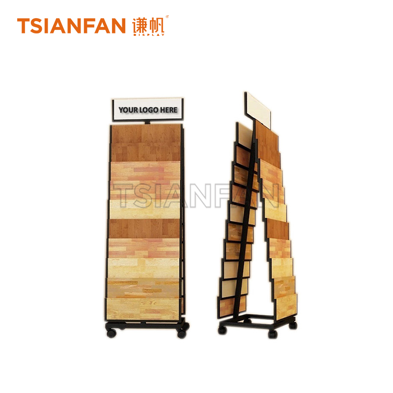 Simple wooden floor display rack WE659