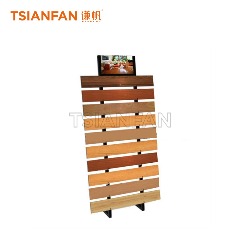 Simple wooden floor display rack WE660