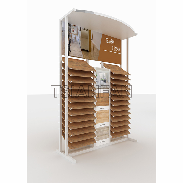 Simple wooden floor display rack WE805