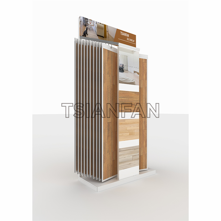 Simple wooden floor display rack WE808