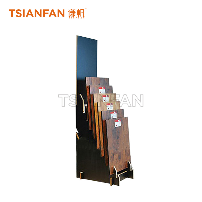 Simple wooden floor display rack WE901