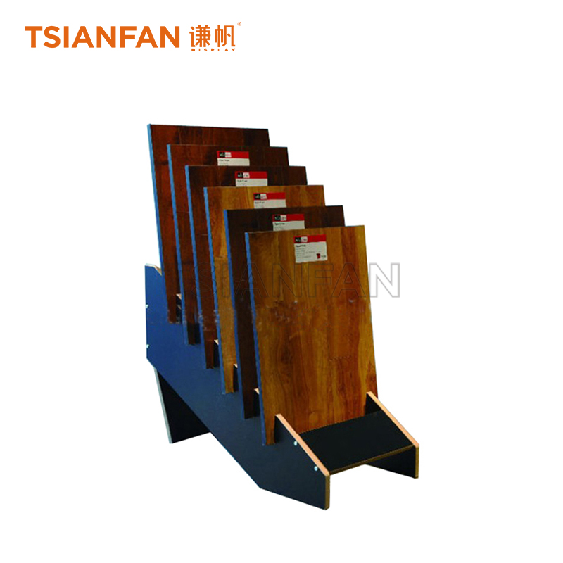 Simple wooden floor display rack WE906