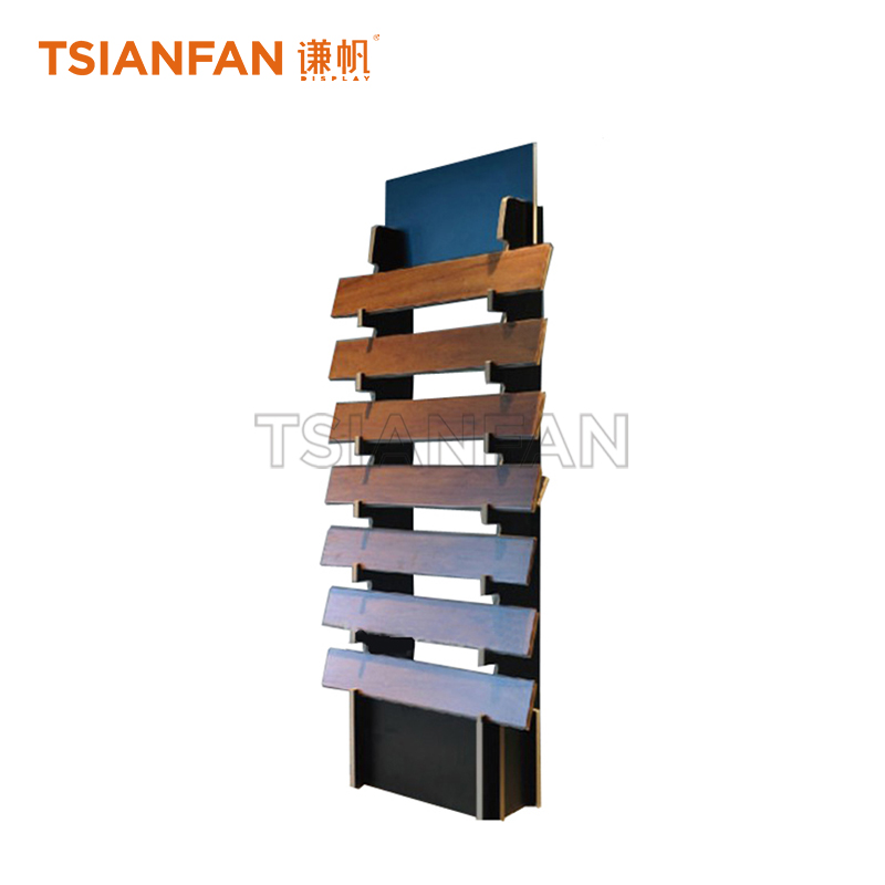 Simple wooden floor display rack WE911