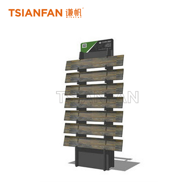 Simple wooden floor display rack WE912