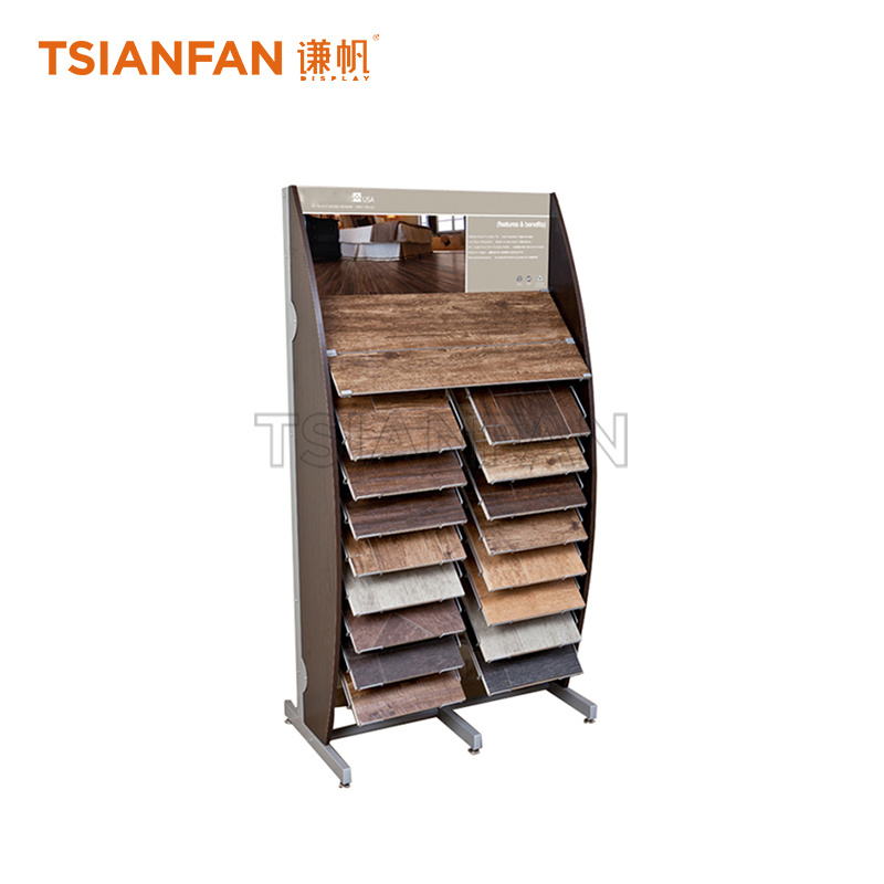 Simple wooden floor display rack WE933