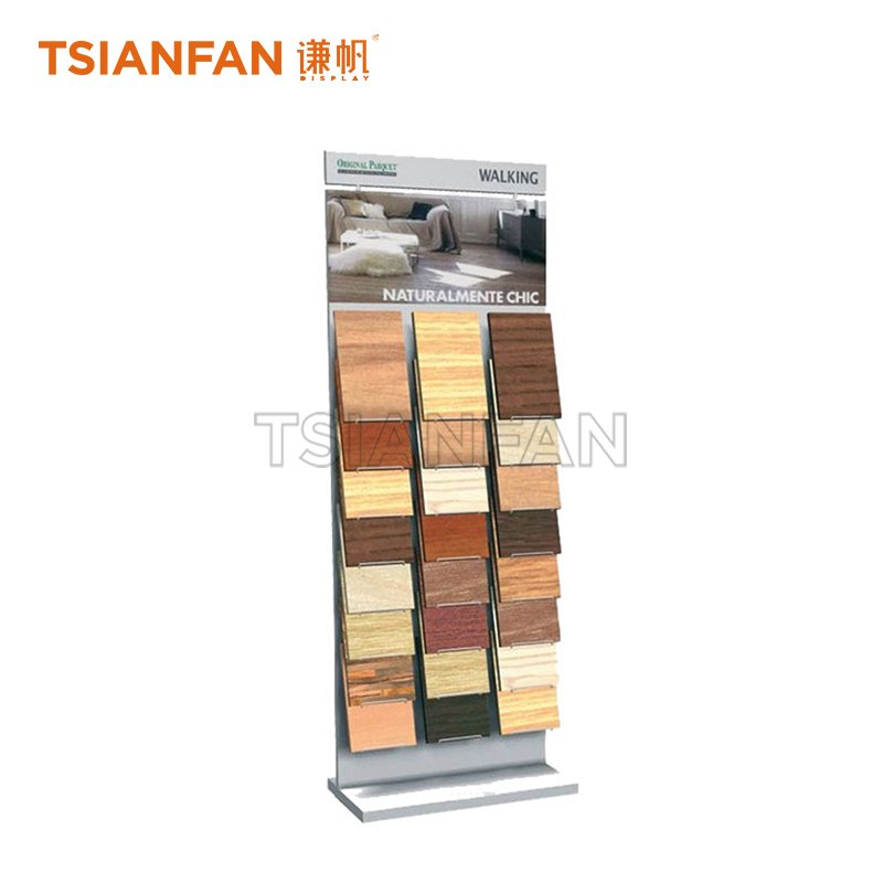 Simple wooden floor display rack WE938