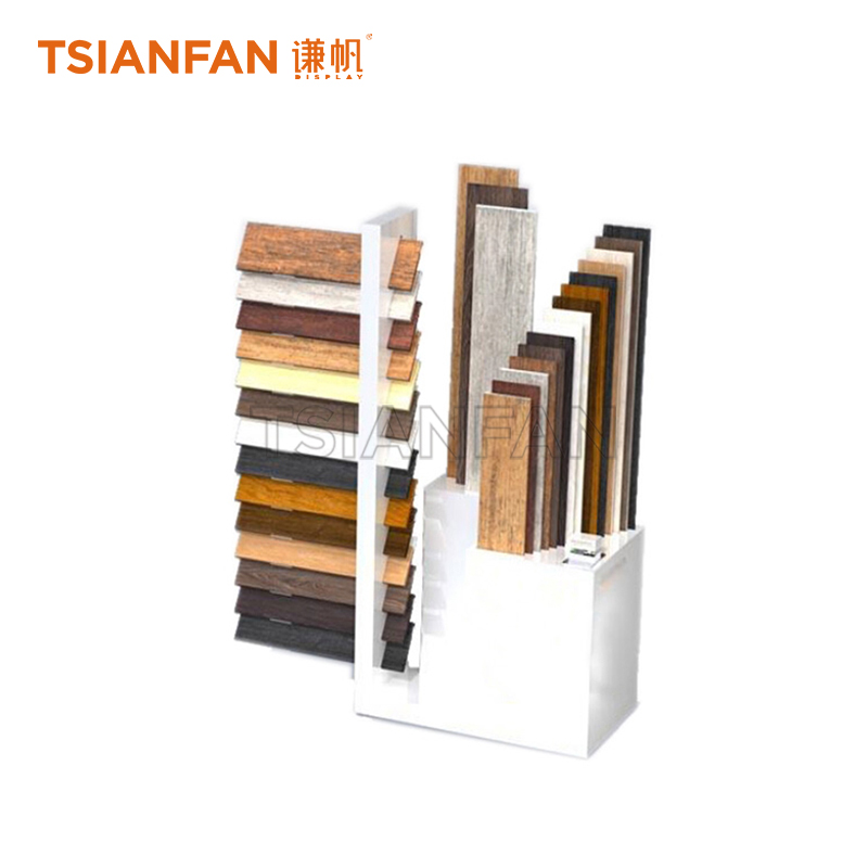 Simple wooden floor display rack WE946