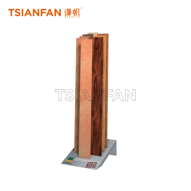 Simple wooden floor display rack WE956