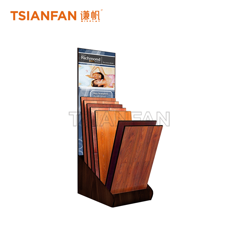 Simple wooden floor display rack WE966