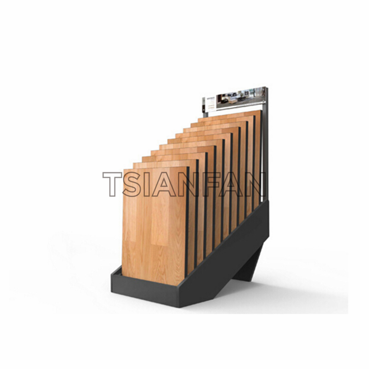 Simple wooden floor display rack WE976
