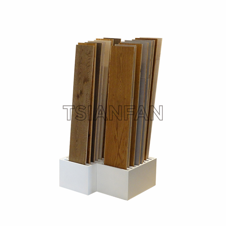 Simple wooden floor display rack WE986