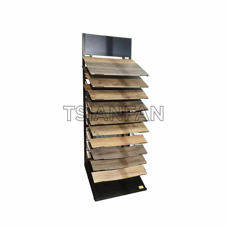 Simple wooden floor display rack WE987