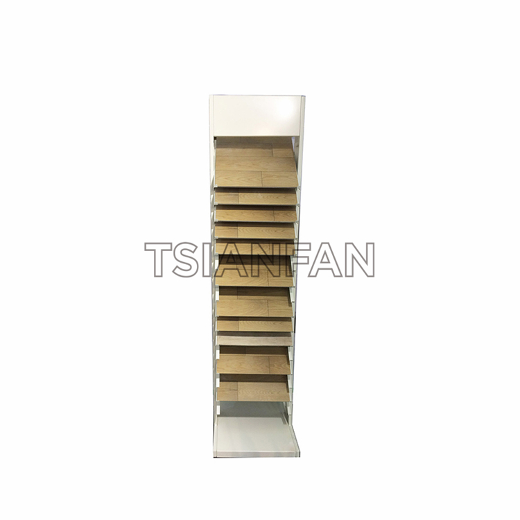 Simple wooden floor display rack WE989