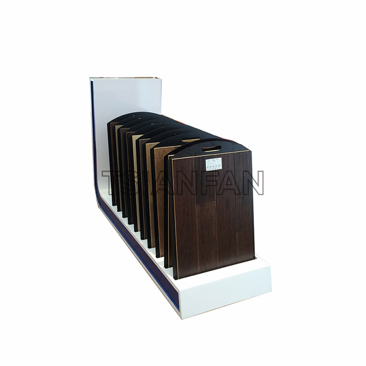Simple wooden floor display rack WE993