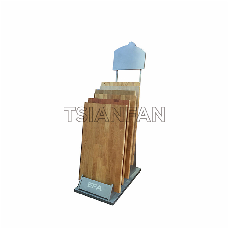 Simple wooden floor display rack WE994