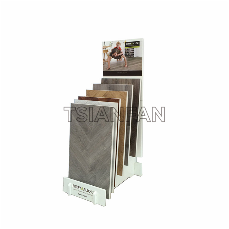 Simple wooden floor display rack WE995