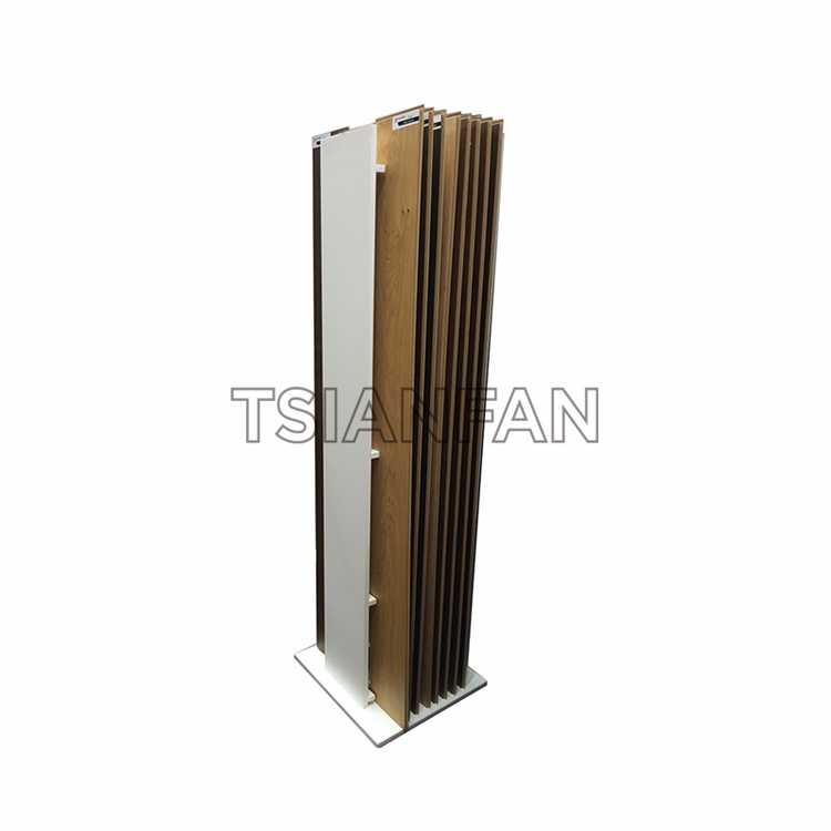 Simple wooden floor display rack WE998