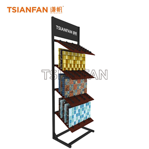 Floor-standing mosaic display rack ML004