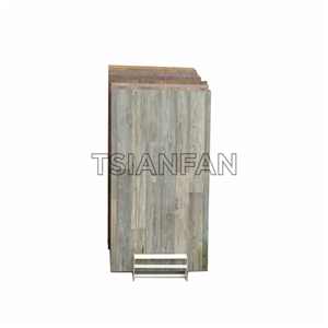 Simple wooden floor display rack WE1004