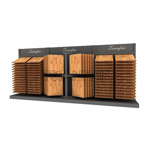 Modular wooden floor display rack WZ904